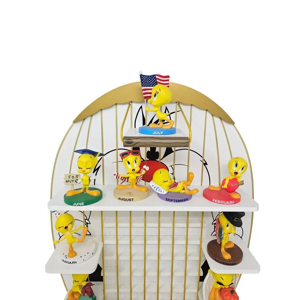 Vintage Tweety Bird Silvester Danbury Mint Perpetual Calendar 2000 NO DATE TILES